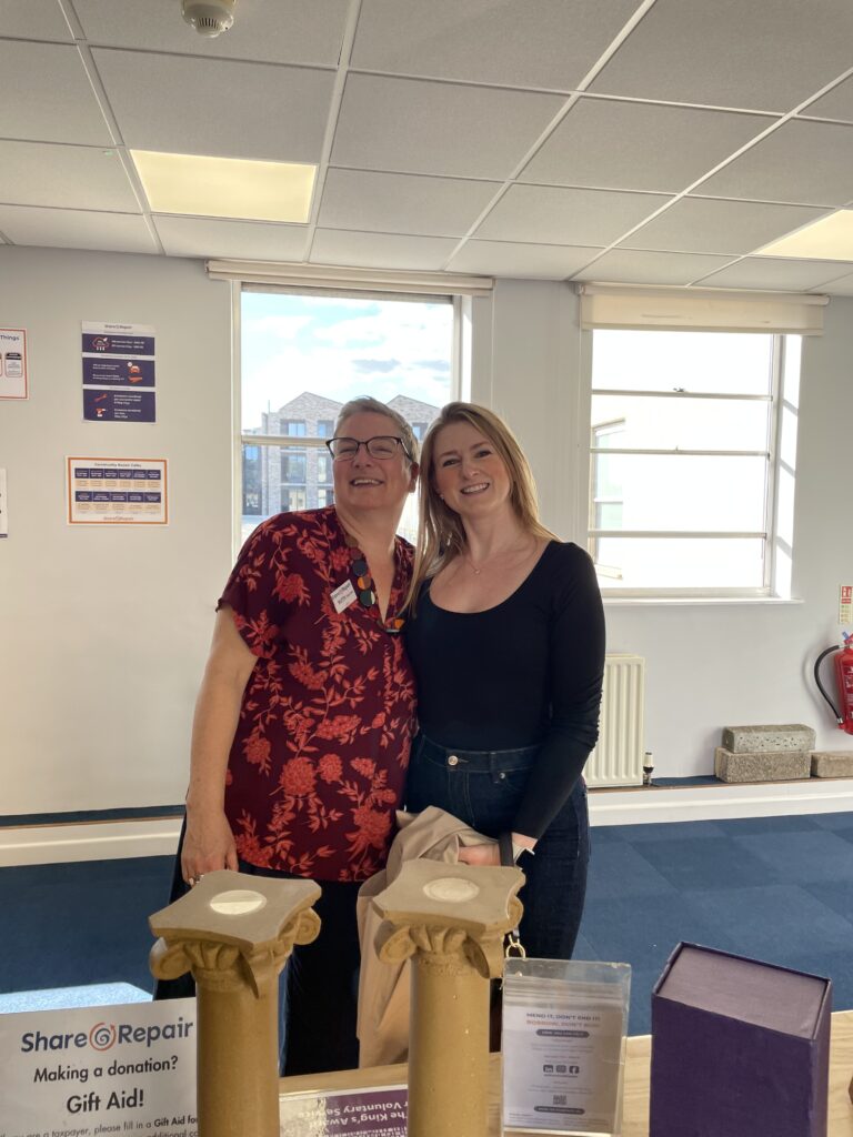 Claudia and Ruth at Share and Repair First event